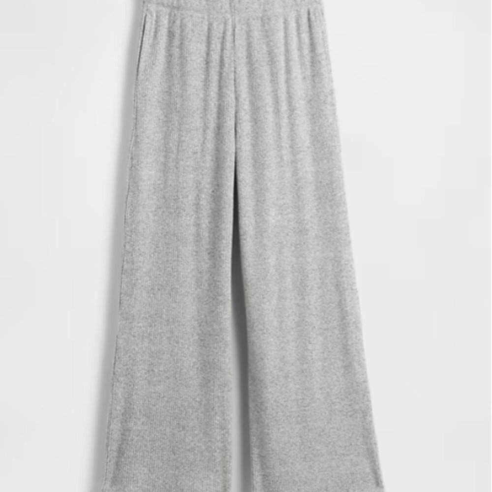 Kids Softspun Rib Wide-Leg Pants GAP